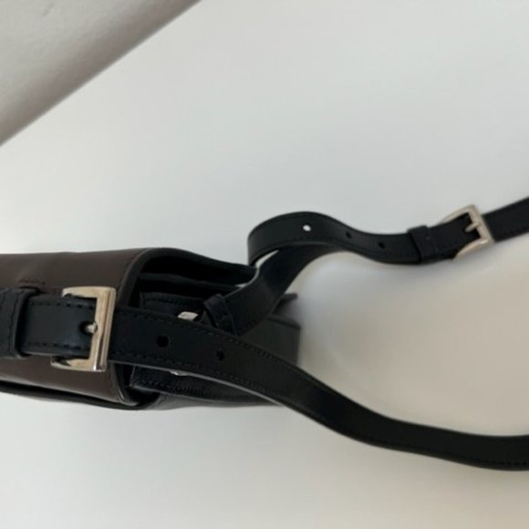 Prada BT1016 Calf Leather Crossbody Bag Brown and Brown NWT Perfect Condition - Picture 9 of 13